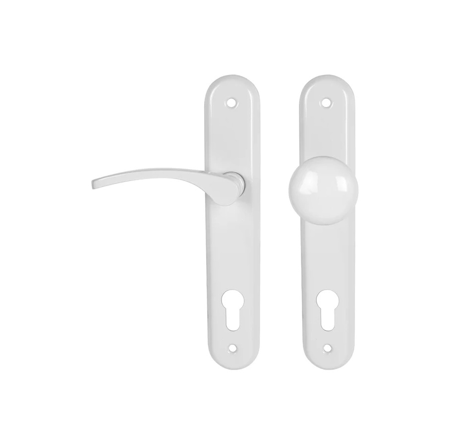 Klika/koule Laura PZ otvor pro vložku, 72 bílá levá